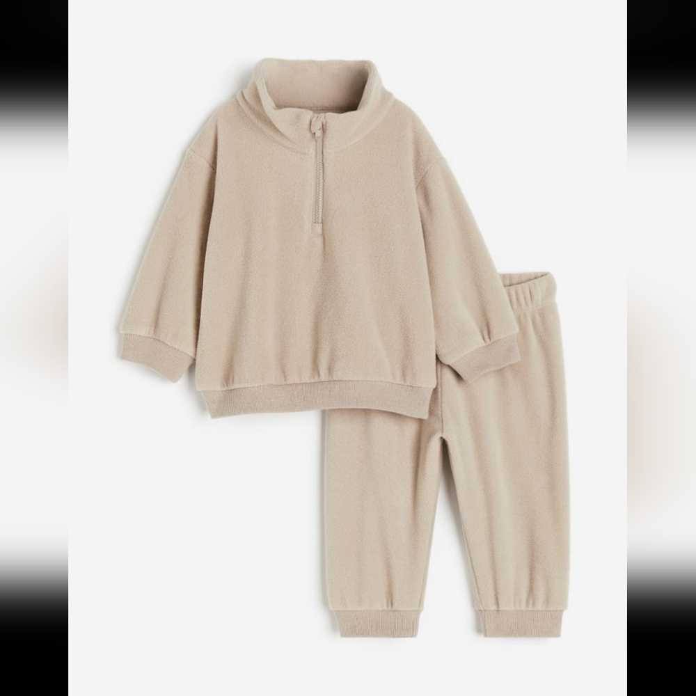 H&M 12-18m 2pc fleece set